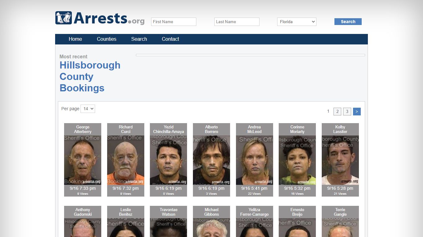 Hillsborough County Arrests and Inmate Search